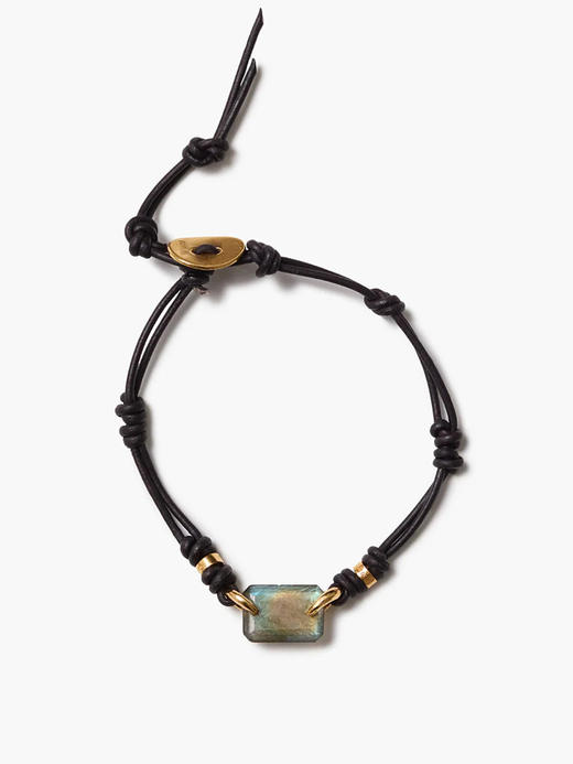 订购6周到｜Chan Luu-MESA-拉长石 皮革 手链［美国设计师］ 商品图0