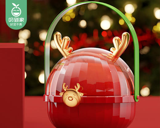 喜多屋圣诞鹿角苹果盒（红色）/ 1件（14*16.5cm） 商品图2