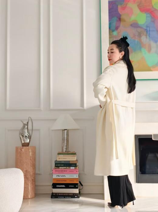 【12.19上新】之家白色羊毛羊绒双面呢长大衣·LSQ 商品图6