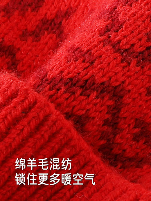 英氏儿童手套冬季保暖新年喜庆防风护手舒适新款YRPMJ4R019A 商品图1
