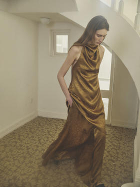 VC｜HD25016 Monica satin skirt [ 半身裙 金 / 米白 ]【HOLIDAY】
