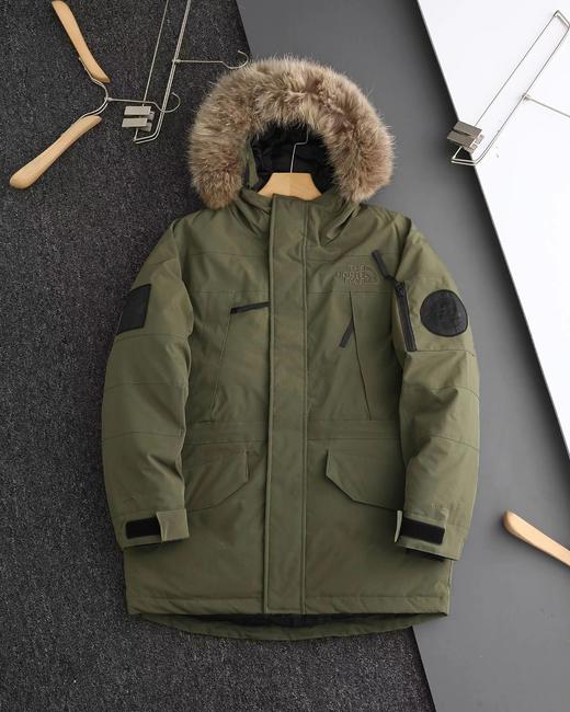 D121149纯色毛领连帽中长款滑雪服极地羽绒服 商品图11