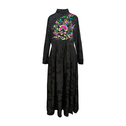 云南映象系列——朱仙刺绣廓形连衣裙 | 杨丽萍老师经典款 | 24小时现货发 商品图14