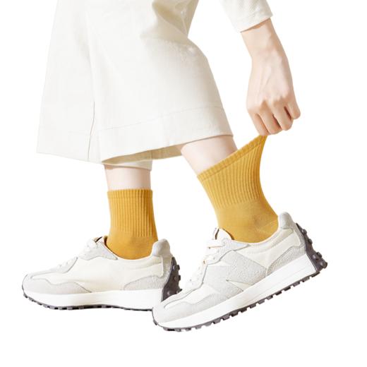 袜尖尖长绒棉系列国标A类秋冬款女士中筒袜4双装 商品图4