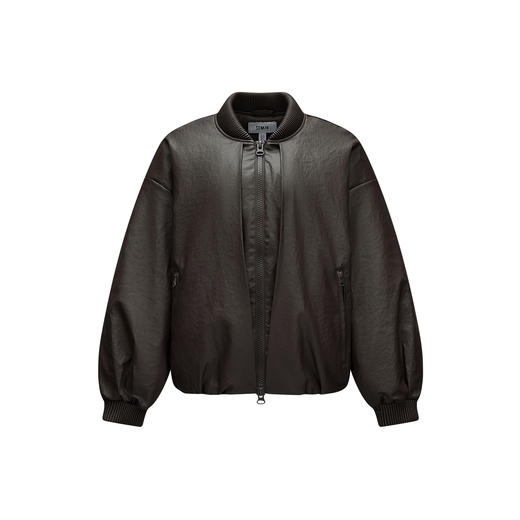 商场同款|森马羽绒服女春oversize轻薄90绒子2026新款高街仿皮衣 商品图4