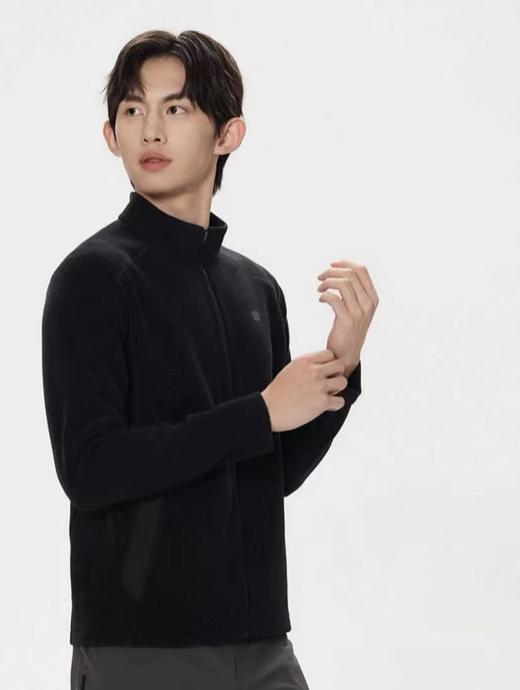 D121166男士立领抓绒夹克秋冬透湿保暖外套户外运动上衣 商品图11