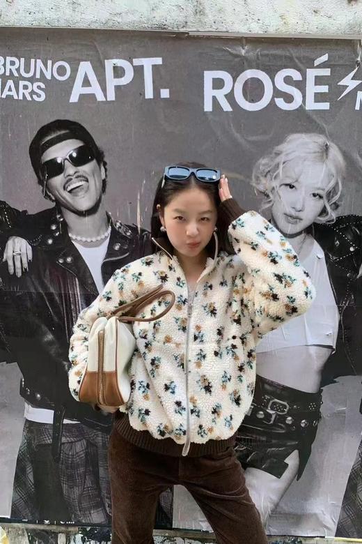 LNNNS 清新减龄碎花羊羔毛休闲外套 22019 商品图0