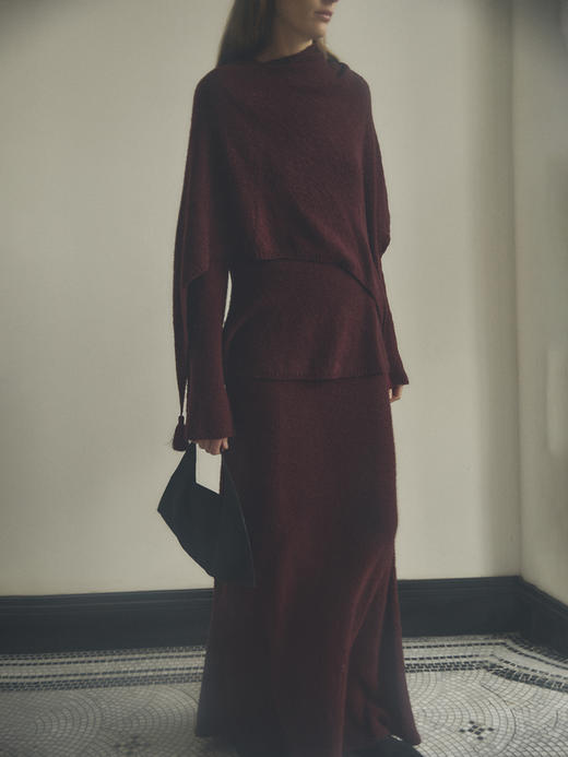 VC｜HD25007 Lotta wide skirt [ 半身裙 酒红 / 黑 ]【HOLIDAY】 商品图6