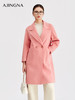 【商场同款】阿菁娜冬季新款松弛感直筒大衣双排扣双面绒面料大贴袋设计A30D511105 商品缩略图3