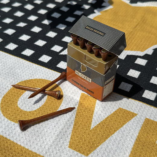 Hloves高尔夫木梯铁盒/纸盒装 高质量实木 球tee 商品图7