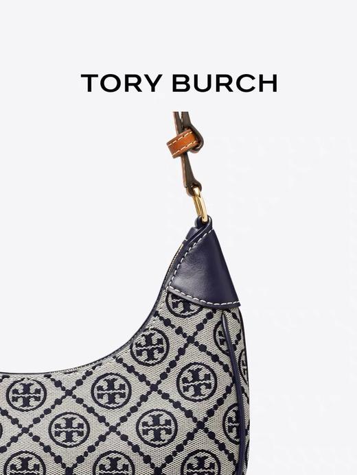 【品牌授权】【礼盒礼袋】Tory Burch女包Monogram老花腋下包单肩斜挎月牙包 商品图4