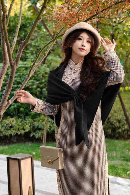 逸红颜明月优选#『软风』三色绒光・柔风裹韵 ,柔软细腻的澳洲羊毛围巾,像轻软的风，披在肩头的温软 商品图13