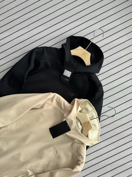 D121145情侣保暖压胶帽衫长袖冬季帽衫多功能运动上衣 商品图2