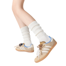 袜尖尖四季款美拉德色系堆堆袜百搭单品4双装