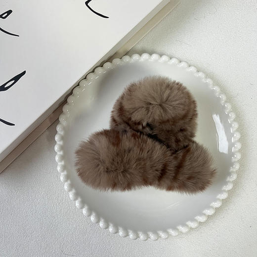 新款气质兔毛毛高级感抓夹-纪念日百货门店同款167747843 商品图3