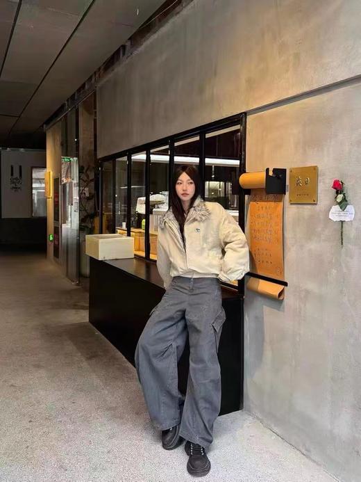 D121138狼王座山雕锁温保暖防风哈灵顿棉服棉衣 商品图12