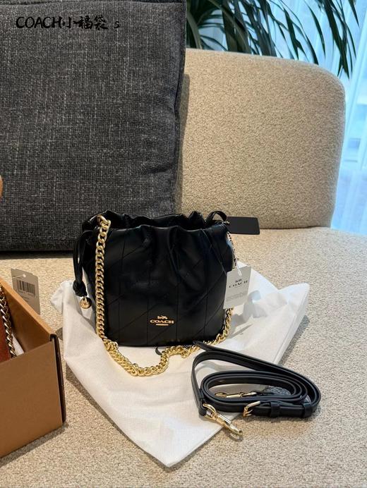 D121140软糯羊皮绗缝mini云朵包单肩斜挎包 商品图4