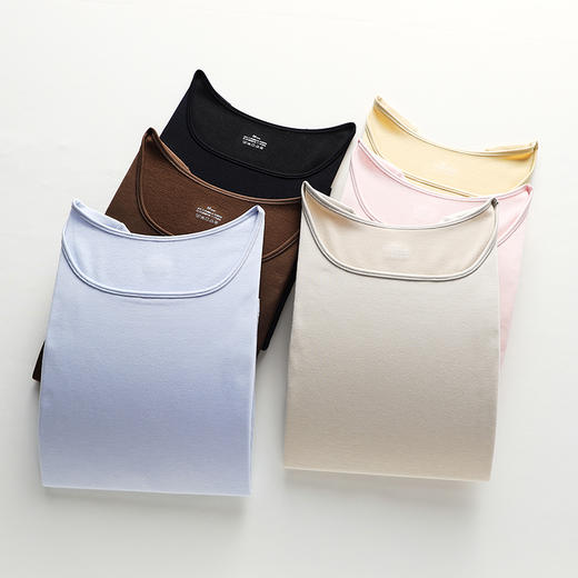 weyo秋冬新款女士柔软舒适单向导湿拼接保暖打底内衣套装A30902 商品图1