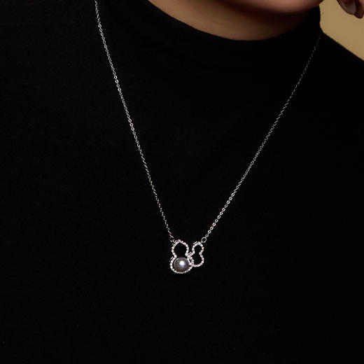 Manreya玛芮雅“双福临门”真多麻珍珠项链|真多麻海水珍珠，铜镀金 商品图3