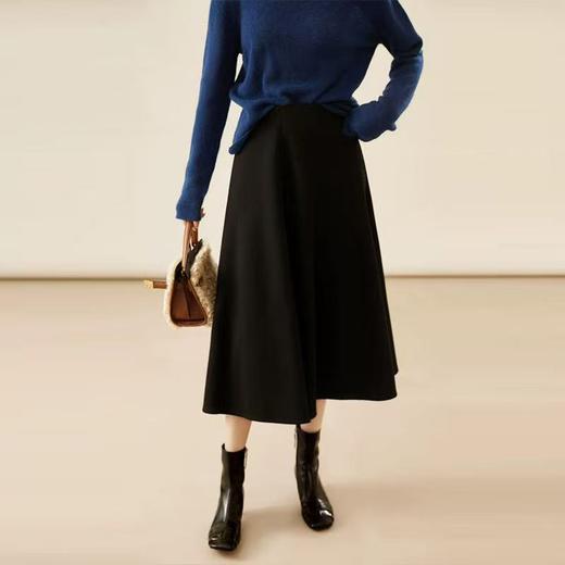 爆单 加厚羊毛蚕丝赫本风半身裙 高品质八片立体裁剪 手感软糯 温暖舒适 商品图4