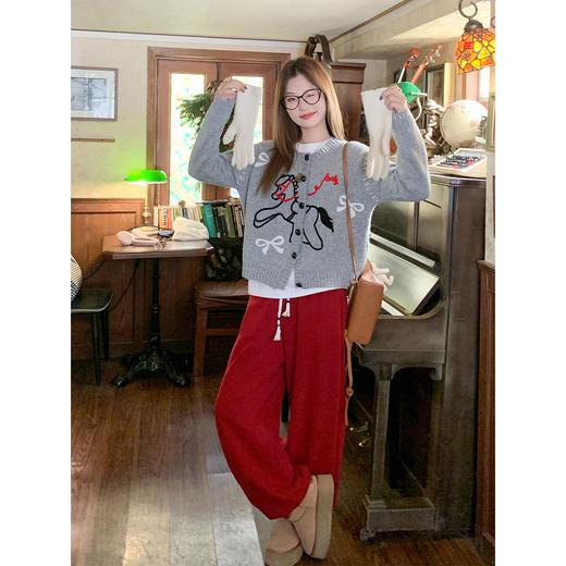 <曾小咸推荐>2.14现货秒杀 ！微信超特价！韩系可爱卡通刺绣毛衣 日常229.99 立减130 秒杀99.99！！ 商品图4