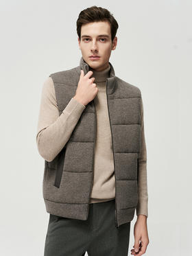 【无袖立领针织马甲】25年秋冬新品男士直筒保暖背心外套