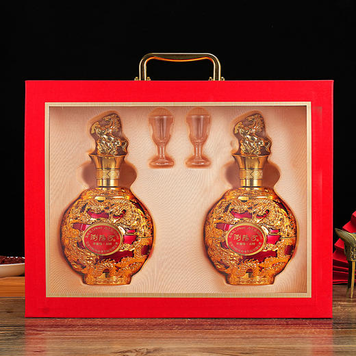 【马年专属、六粮固态、陶坛陈藏】浏阳河酒 梦仙缘A99浓香型白酒骏马瓶盖的龙纹瓶身，送礼佳品 商品图3