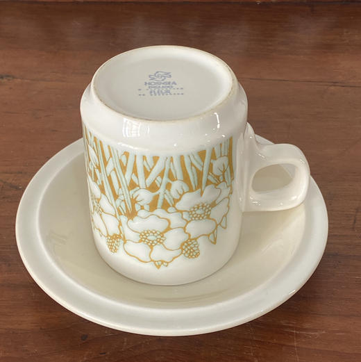 英国1970s Hornsea  Fleur鸢尾花瘦高咖啡杯碟2pcs 商品图2