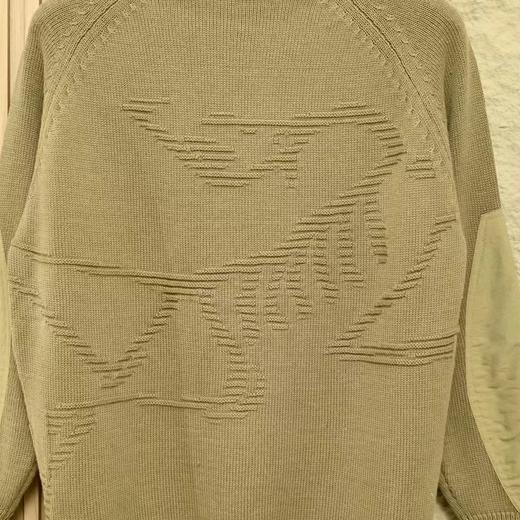 D121144男士后背5D凹凸大鸟贴袋针织衫毛衣 商品图7