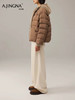 【结构撞色】阿菁娜冬季新款结构撞色羽绒服短款连帽设计显高宽松慵懒感F30D216029 商品缩略图4