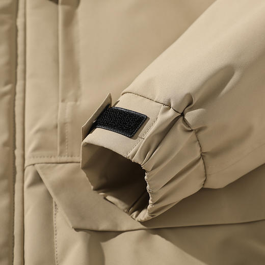 【硬汉风格 防风锁温 耐磨抗撕裂】冬季防风连帽石墨烯大码棉服 （B1-M5311） 商品图12