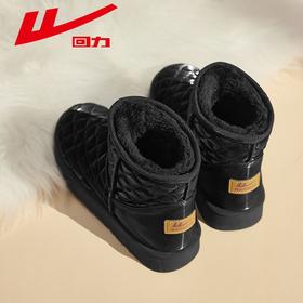 回力雪地靴女2025新款冬季加绒加厚短筒靴子女鞋防寒保暖棉鞋女款