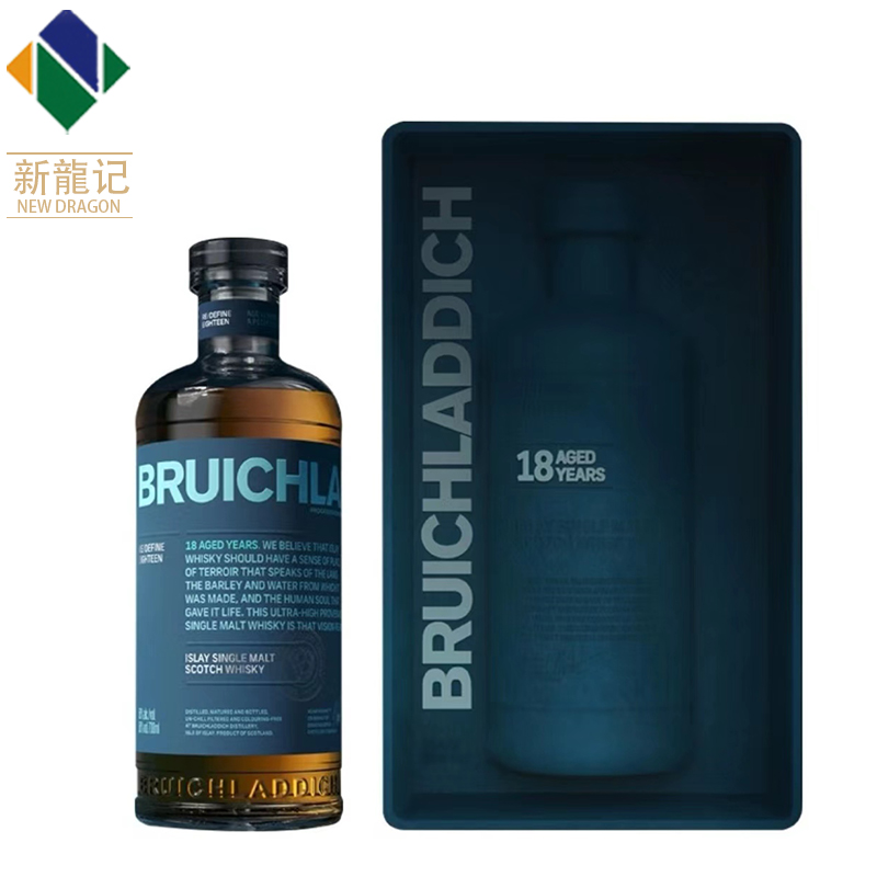 布赫拉迪（Bruichladdich)单一麦芽苏格兰威士忌18年