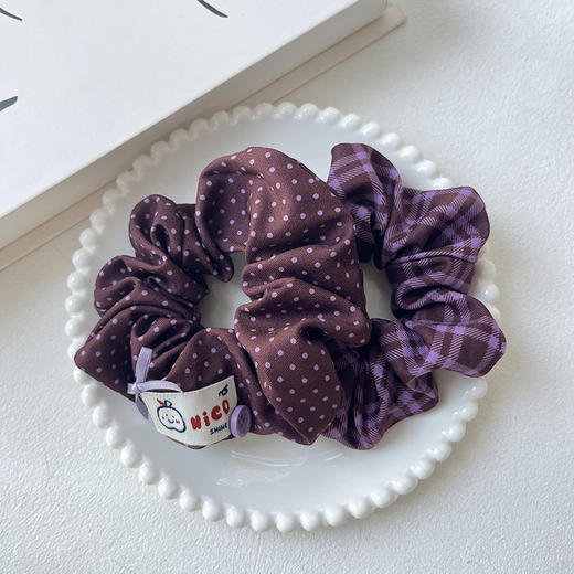 韩系紫色波点大肠圈混款组合肠圈-纪念日百货门店同款167748731 商品图4