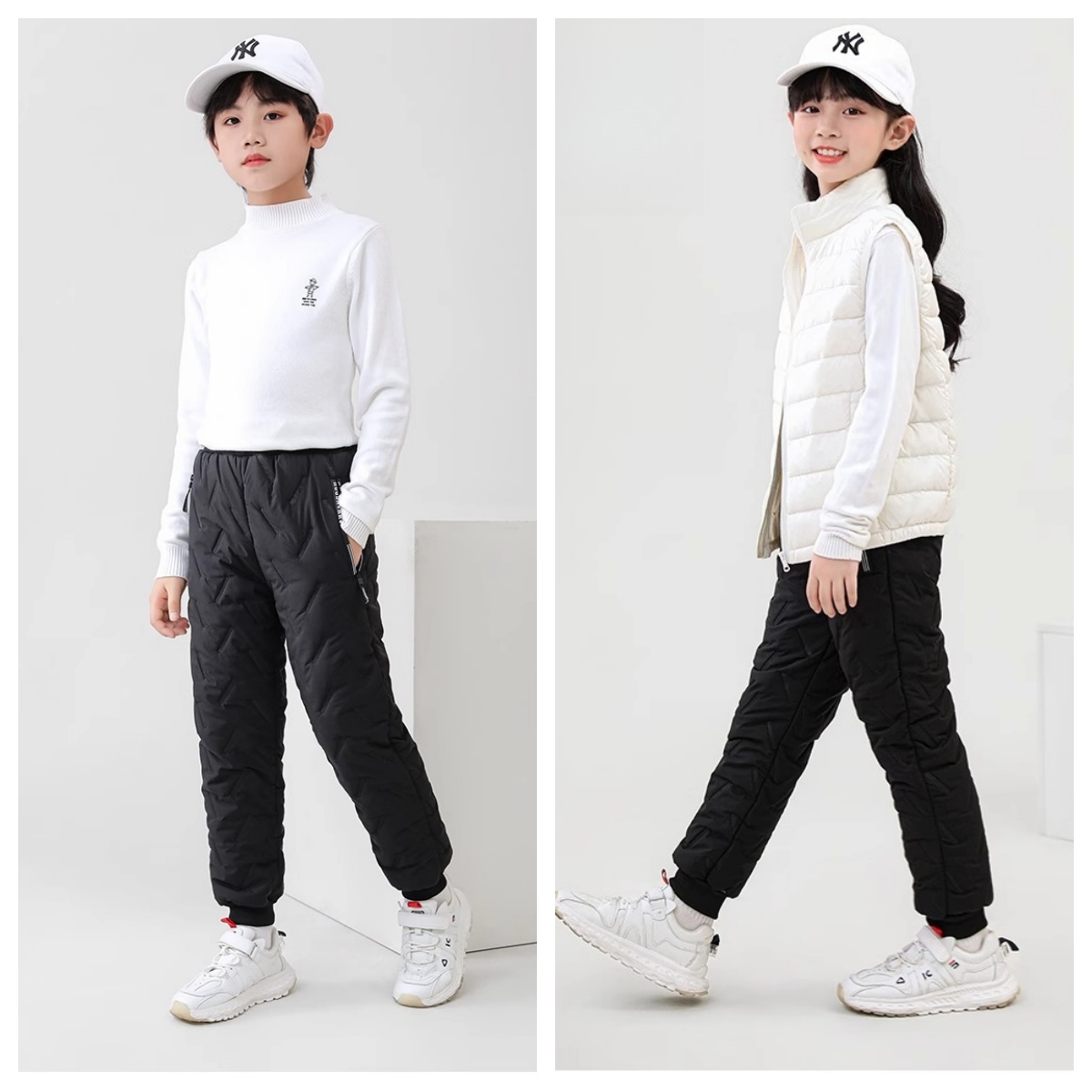 【三层保暖防雨雪】儿童加厚加绒长裤4S0001