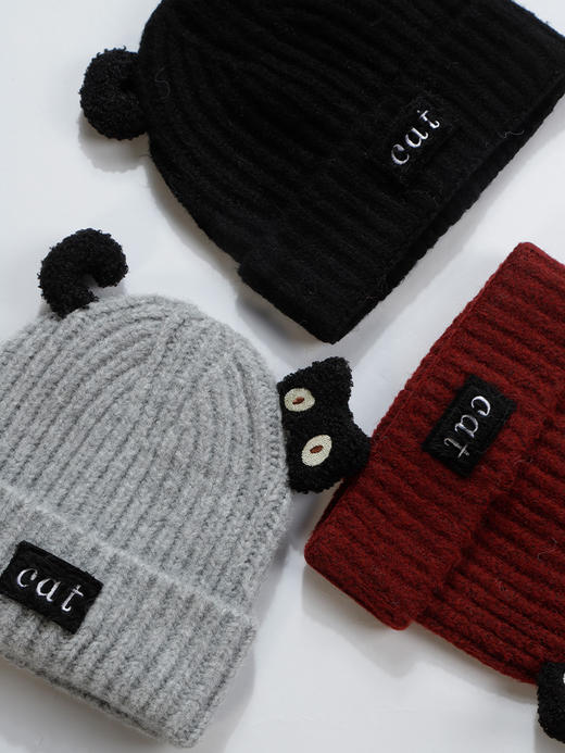 俏皮百搭分体小猫针织帽-纪念日百货门店同款166694823 商品图1