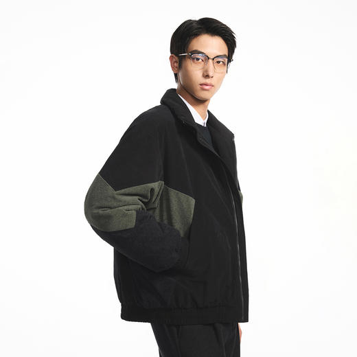 GXG男装【85%白鸭绒】冬季时尚撞色拼接保暖防风男式立领羽绒服K&C 商品图2