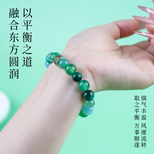 五行手串喜用木天然水晶平衡能量补木手串轉運本命饰品 商品图3