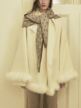 VC｜AW25034 Cosmo midi coat [ 外套 米白 ]【HOLIDAY】