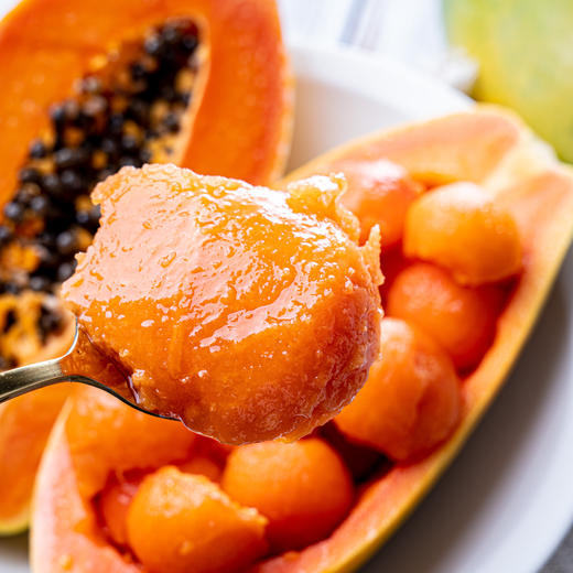 【海南冰糖红心木瓜】树上"甜心"！一口咬住热带阳光——冰糖红心木瓜，树上自然熟，果肉香甜嫩滑~比德芙还要丝滑，吃一口，就爱上! 商品图1