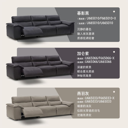 顾家家居整装 现代舒适 皮艺功能沙发 KZ.9061豪爵G 商品图5