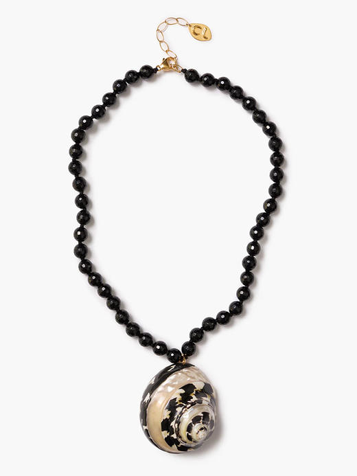 订购6周到｜Chan Luu-TURBO-喜鹊纹贝壳 缟玛瑙 吊坠 项链［美国设计师］ 商品图0