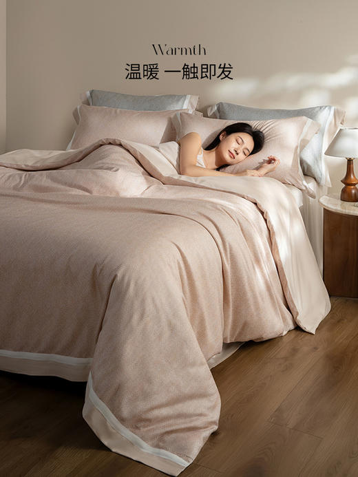 佳丽斯60S天丝磨毛纯棉四件套加厚床上用品全棉保暖2025新款秋冬 商品图5