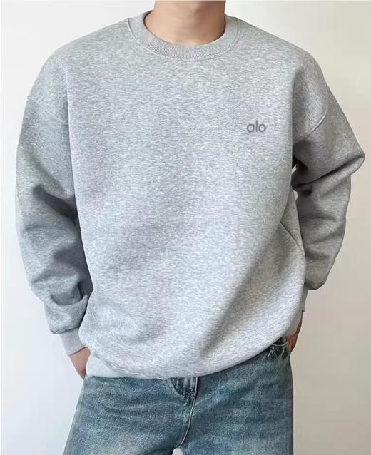 D121160男士加绒加厚银狐绒百搭保暖套头卫衣 商品图8