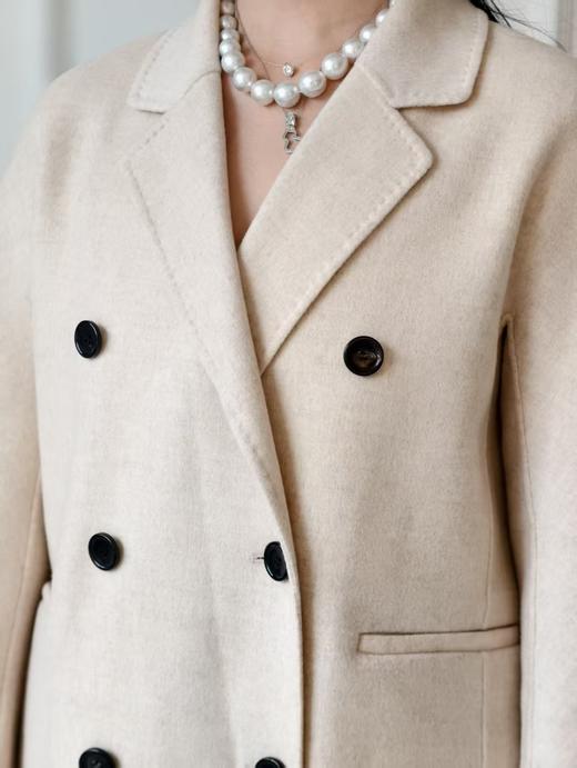 【12.19上新】2色之家夹花羊毛羊绒双面呢大衣·LSQ 商品图8