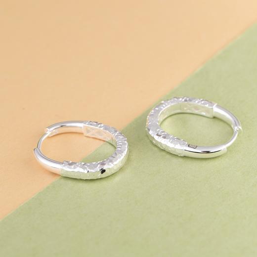 【寒莹】S925银素银碎碎冰设计耳饰【SCH-SY33380】 商品图2