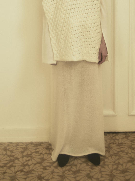 VC｜AW25121 Juliet wide skirt [ 半身裙 米白 ]【HOLIDAY】 商品图1
