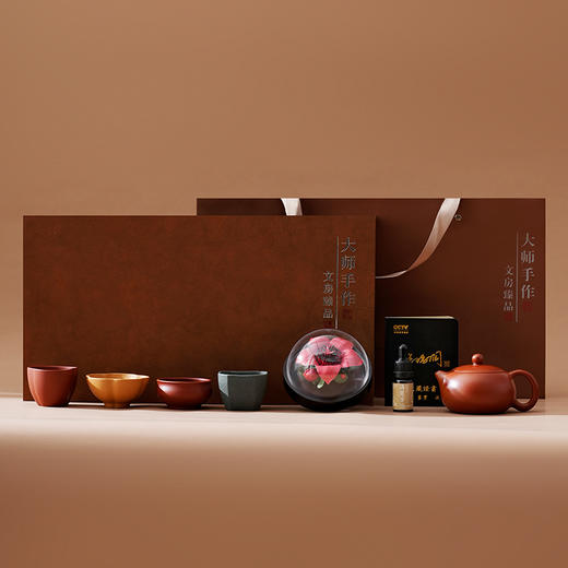 【非遗陶瓷手捏花传承】2026 鸿运当头茶壶套组 商品图2