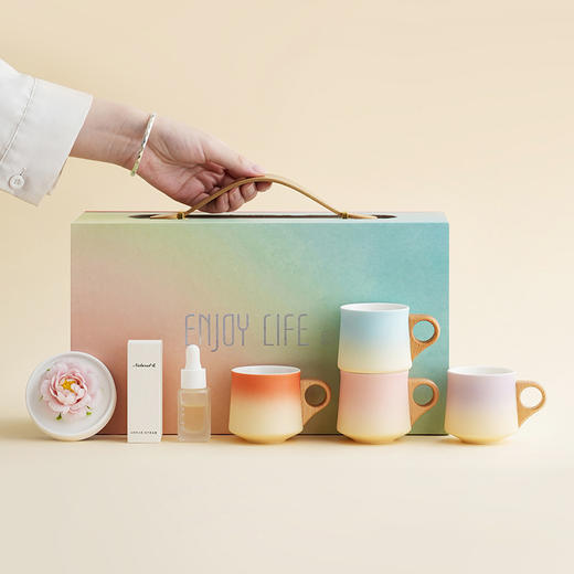 【非遗陶瓷手捏花传承】2026 缤纷多彩·小咖啡杯套组 商品图6