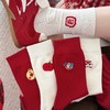 【平安喜乐❗️好运红袜】无骨锦鲤刺绣本命年大红新年袜子女醒狮发财平安喜乐学院风鸿运袜。jb 商品缩略图1